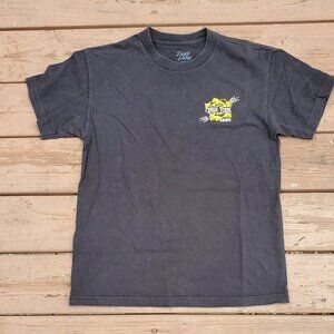 Fresh Vibes Basic Black Graphic Tee - Size M